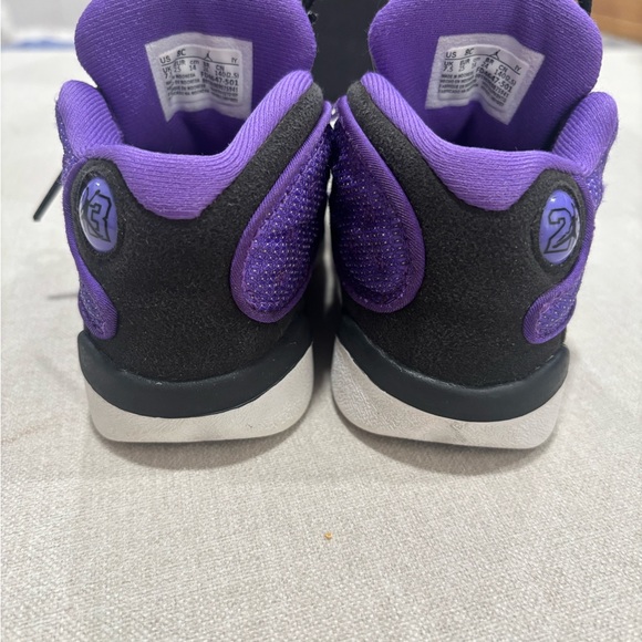 AIR JORDAN TODDLER Kids Air Jordan 13 TD "Purple Venom" Size 8c - Picture 3 of 9